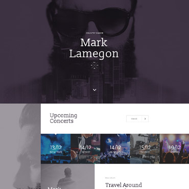 Music Portal Landing Page Templates 58249