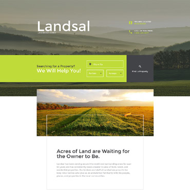 Land Property Landing Page Templates 58250