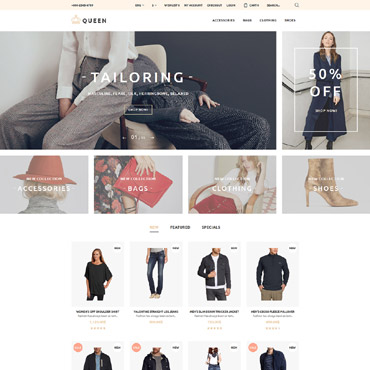 Clothes Wear OpenCart Templates 58258