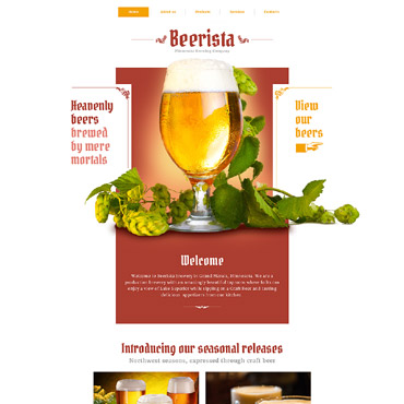 Brewer Homebrew Responsive Website Templates 58325