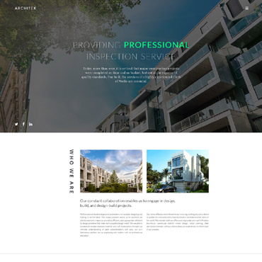 Architecture Company Responsive Website Templates 58371