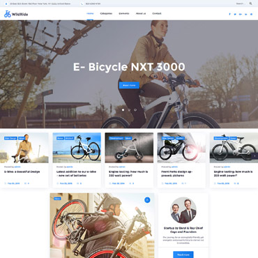 Ride Cycling WordPress Themes 58378