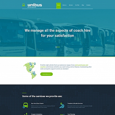 Bus And Moto CMS 3 Templates 58422