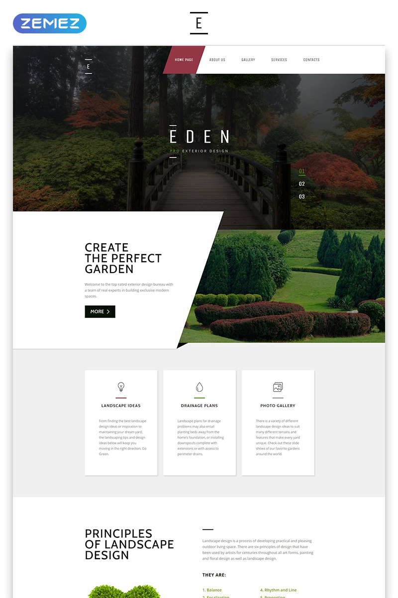 Eden - Exterior Design Modern Responsive HTML Website Template