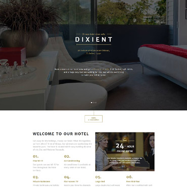 Hotel Booking Landing Page Templates 58443