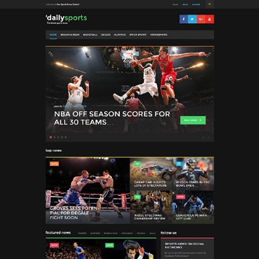 Athletic Boxing WordPress Themes 58446