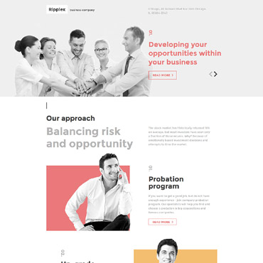 Business Consultant Landing Page Templates 58480