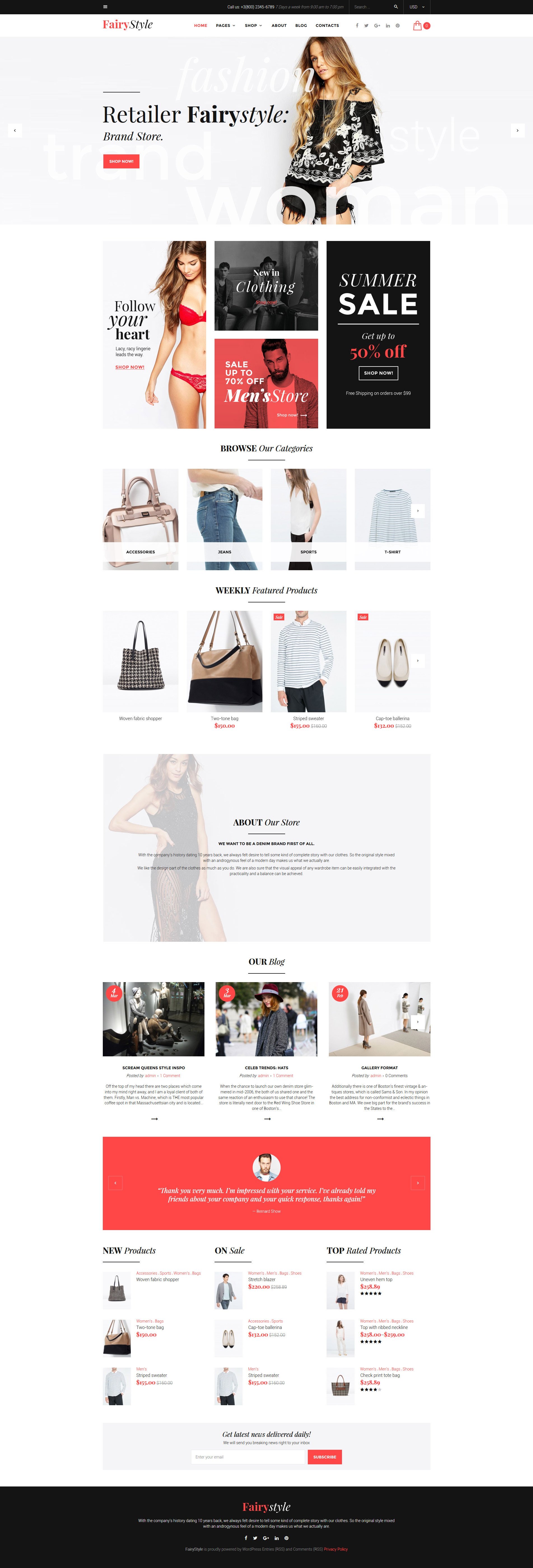 Fairy Style - Fashion Store WooCommerce Theme