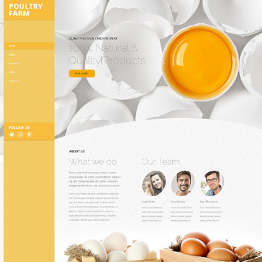 Farm Egg Responsive Website Templates 58532