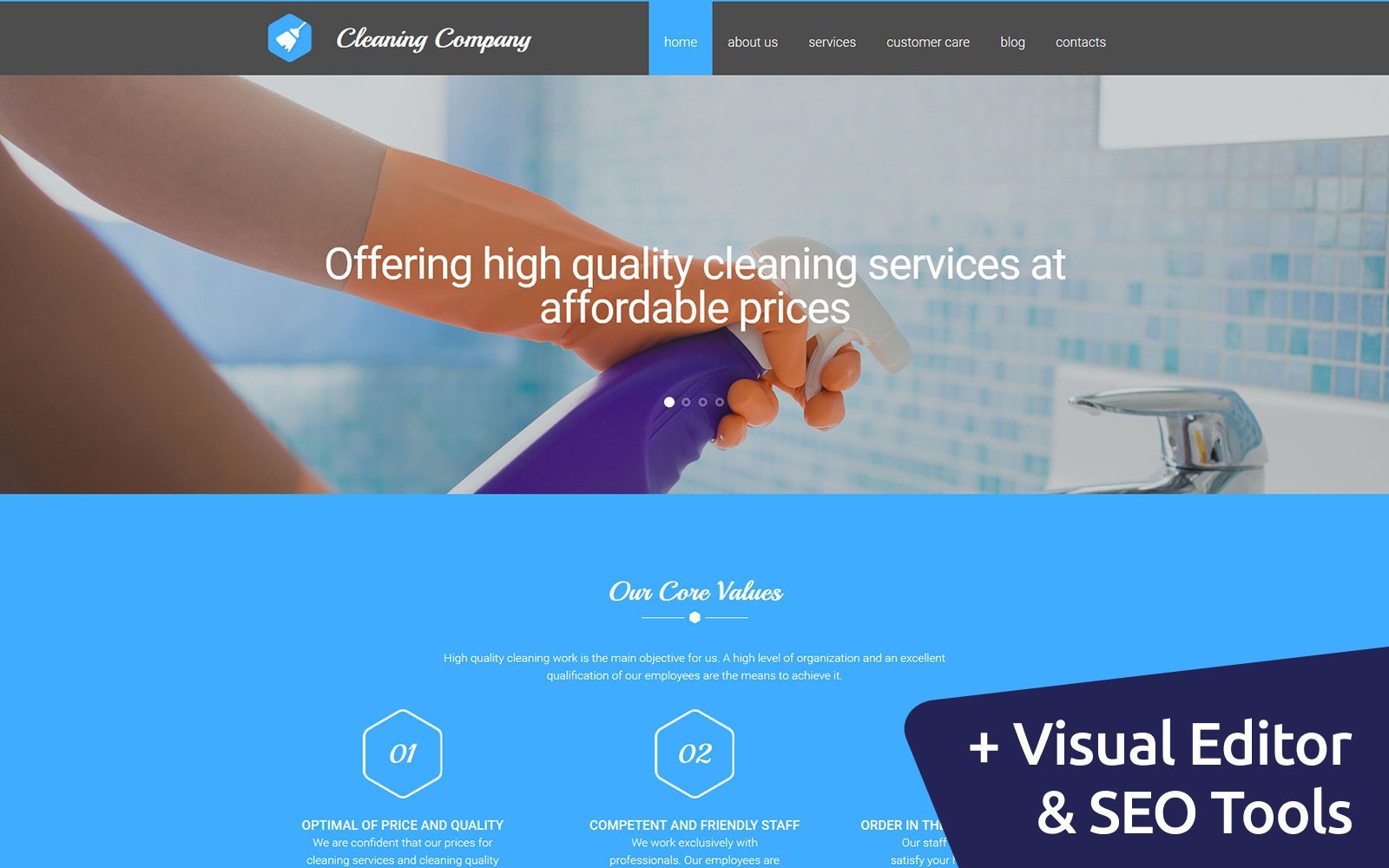 Cleaning Moto CMS 3 Template