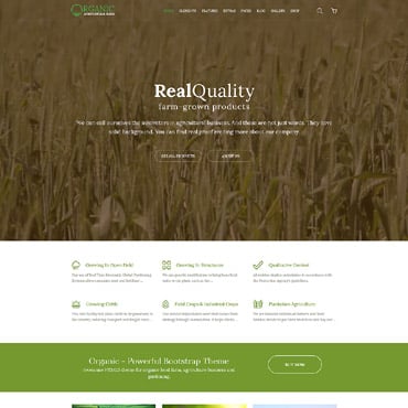 Agriculture Company Responsive Website Templates 58580
