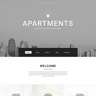 Apartments For Moto CMS 3 Templates 58612