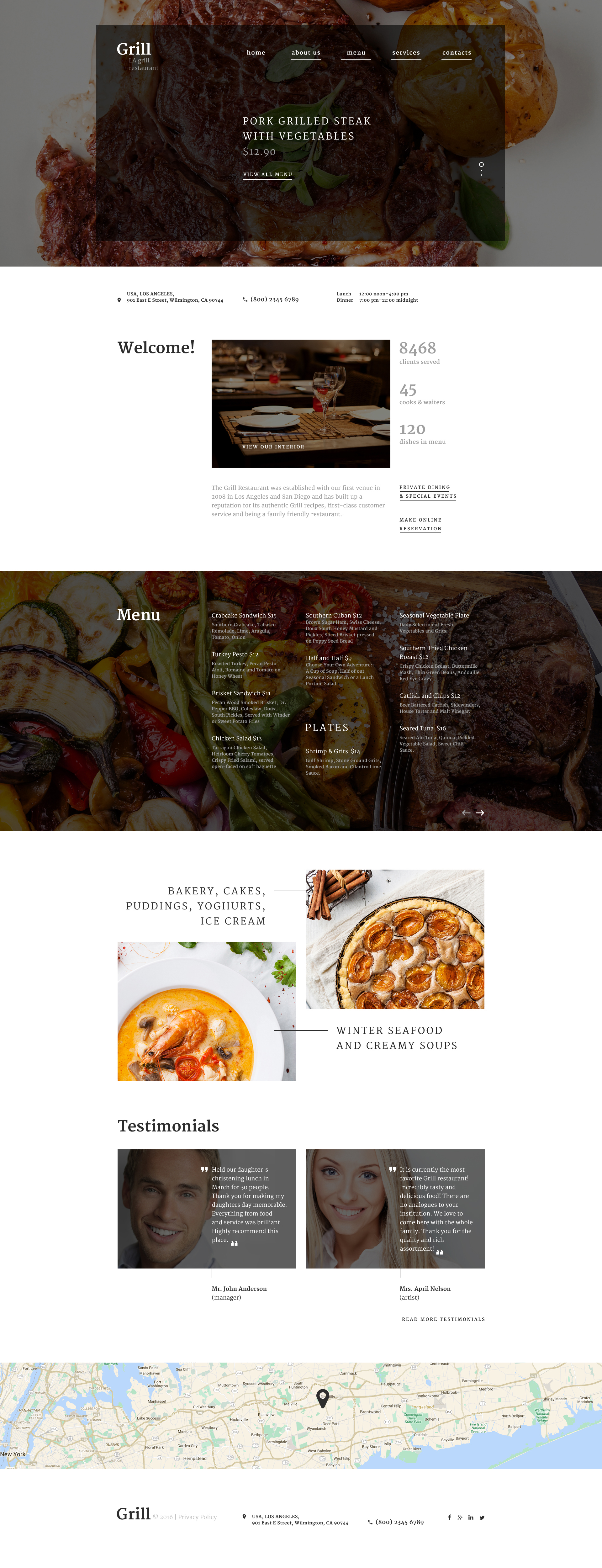 BBQ Restaurant Responsive Website Template