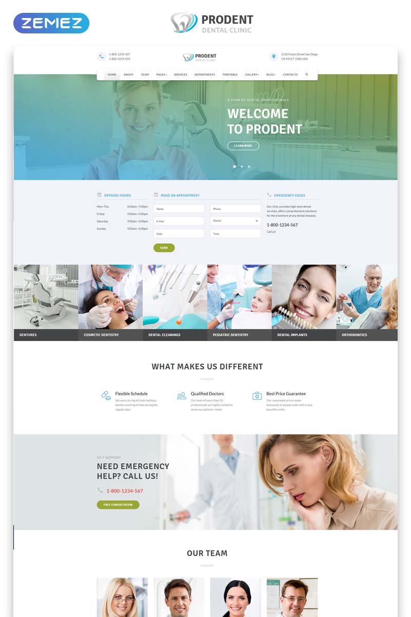 Prodent - Dentistry Multipage Clean Bootstrap HTML Website Template
