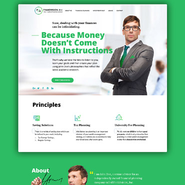 Trusted Financial Responsive Website Templates 58720