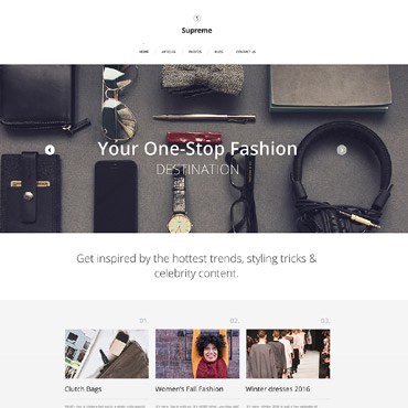 Fashion Style Responsive Website Templates 58721