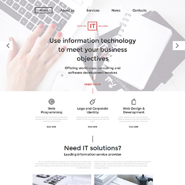 Products Company Responsive Website Templates 58732