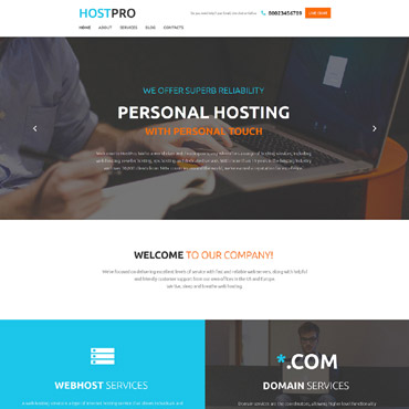 Hosting Company Website Templates 58733
