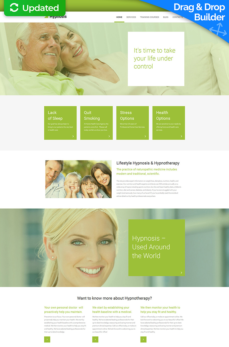 Hypnotherapy Moto CMS 3 Template