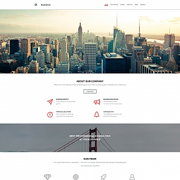 Consulting Small Moto CMS 3 Templates 58803