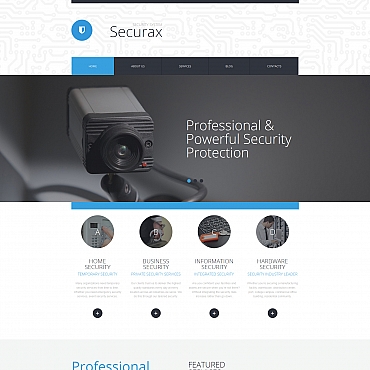 Security Systems Moto CMS 3 Templates 58847