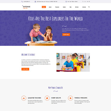 Nursery School Responsive Website Templates 58879