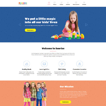 Day Care Responsive Website Templates 58894