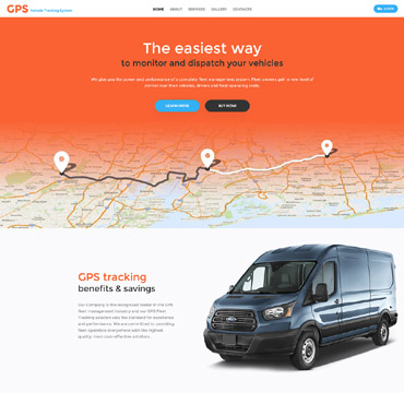 Company Transport Responsive Website Templates 58895