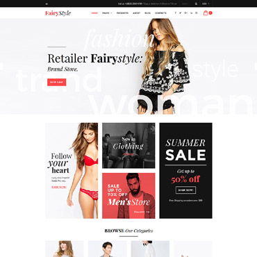 Style Fashion Responsive Website Templates 58907