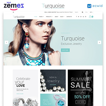Jewelry Town Responsive Website Templates 58937