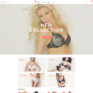 Lingerie Store Magento Themes 58938