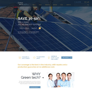 Tech Energy Responsive Website Templates 58950