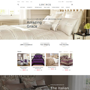 Luxury Bed Prestashop Templates 58978