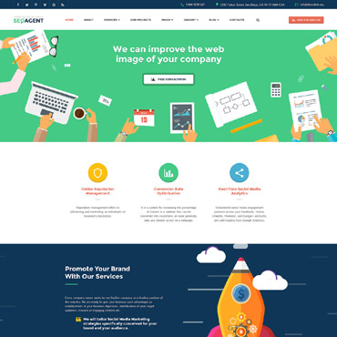 Company Digital Responsive Website Templates 58985