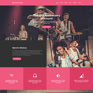 <a class=ContentLinkGreen href=/fr/kits_graphiques_templates_wordpress-themes.html>WordPress Themes</a></font> musique groupe 58988