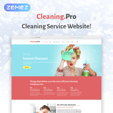 Cleaning Company WordPress Themes 59004