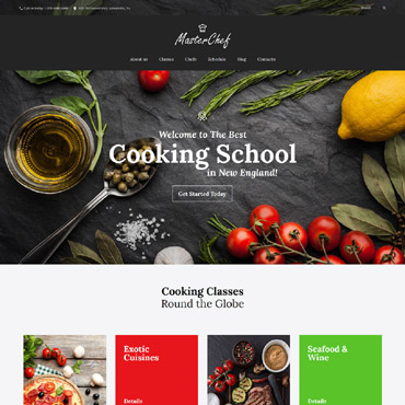 Recipes Webpage WordPress Themes 59011