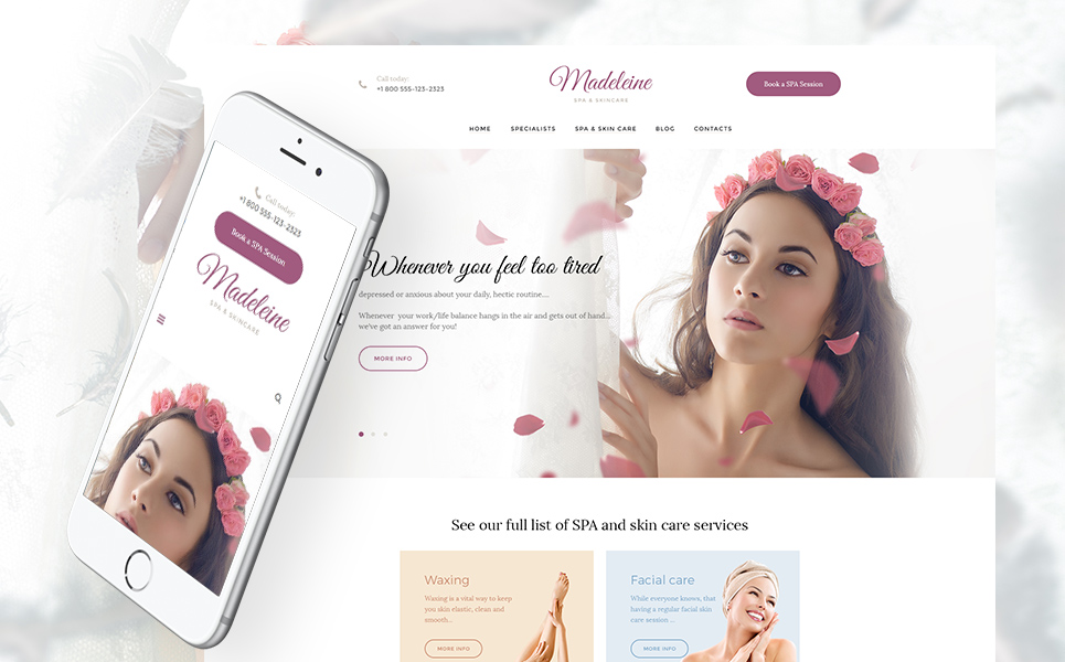  Spa Health - Skincare WordPress Theme 