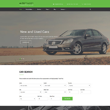 Limo Service Responsive Website Templates 59051