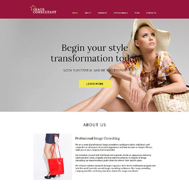 Consultant Fashion Responsive Website Templates 59102