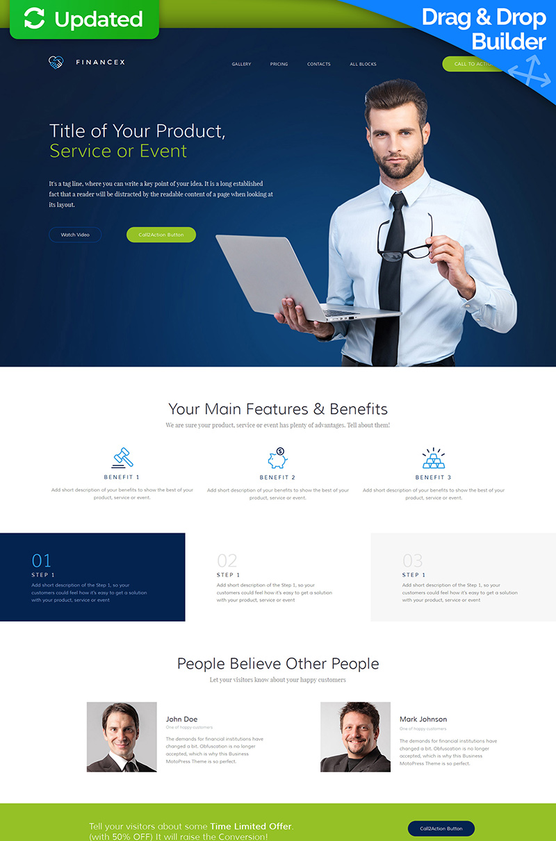 Business & Services Landing Page Template