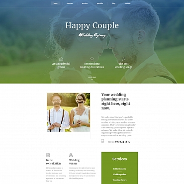 Marriage Engagement Moto CMS 3 Templates 59221