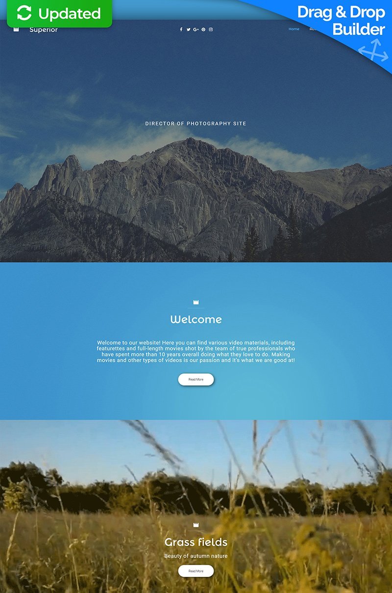 Professional Photography Moto CMS 3 Template