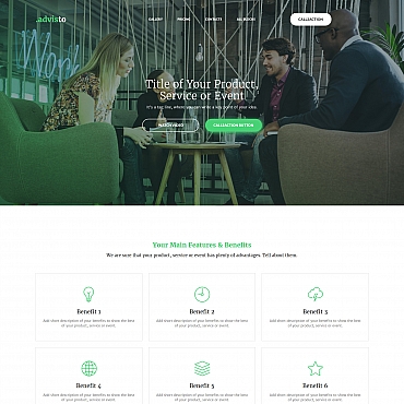 Business Consultant Landing Page Templates 59234