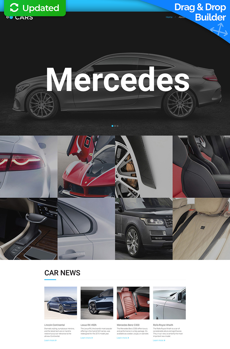 Cars - VIP Car Portal Moto CMS 3 Template