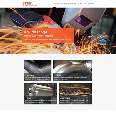 Metal Steelworks Moto CMS 3 Templates 59427