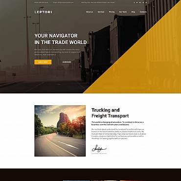 Transport Container Moto CMS 3 Templates 59467