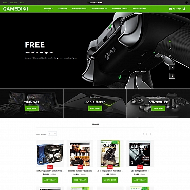 Console Gaming MotoCMS Ecommerce Templates 59526