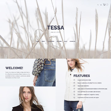 Clothes Wear OpenCart Templates 59569