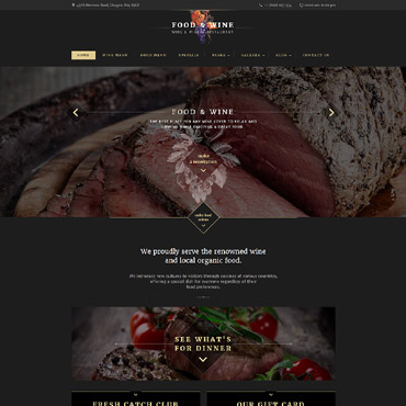 Restaurant Sushi Responsive Website Templates 60038